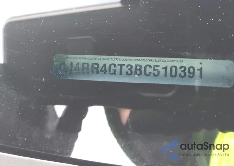 2011 Jeep Grand Cherokee Laredo из США, поврежденный, VIN 1J4RR4GT3BC510391